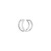 Earcuff Double Line, Zirkonia, 925 Sterling Silber