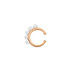 Earcuff Little Pearls, 18 K Rosegold vergoldet