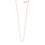 Gliederhalskette, 80 cm, 18 Karat Rosegold vergoldet