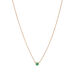 Halskette Smaragd, 14 Karat Rosegold Bild 2
