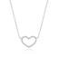Halskette Heart mit Diamanten, 18 K Weissgold Bild 2