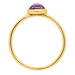 Ring Amethyst mit Diamanten, 14 Karat Gelbgold 