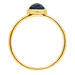 Ring Blue Topas mit Diamanten, 14 Karat Gelbgold 