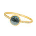 Ring Blue Topas mit Diamanten, 14 Karat Gelbgold 