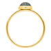 Ring Labradorit mit Diamanten, 14K Gelbgold, Gr.52 