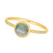 Ring Labradorit mit Diamanten, 14 Karat Gelbgold 