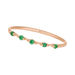 Ring mit 5 Smaragden, 14 Karat Rosegold Bild 5