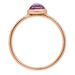 Ring Amethyst mit Diamanten, 14 Karat Rosegold 