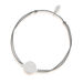 Freundschaftsarmband Disc CLOVER, 14 Karat Weigold