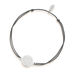 Freundschaftsarmband Disc HEART, 14 Karat Weigold
