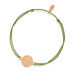 Freundschaftsarmband Disc STAR, 14 Karat Rosegold
