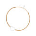 Freundschaftsarmband GENTLE HEART, 14 Karat Weigold