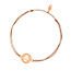 Freundschaftsarmband Hand der Fatima, 14 Karat Rosegold