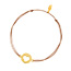 Freundschaftsarmband Heart, 14 Karat Gelbgold