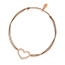 Freundschaftsarmband Herz mit Diamanten, 18 Karat Rosegold