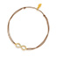 Freundschaftsarmband Infinity mit Diamanten, 18 Karat Gelbgold