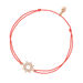 Fu�b�ndchen SPARKLING SUN, 18 K Rosegold vergoldet, Koralle