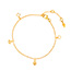 Fukette Charms, Gelbgold vergoldet