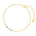 Fukette Multi Gems, 18 Karat Gelbgold vergoldet