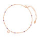 Fukette Purple Love, 18 Karat Rosegold vergoldet