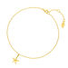 Fu�kette STARFISH, 18 K Gelbgold vergoldet