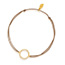 Glcksbndchen Circle mit Diamanten, 18 K Gelbgold,Beige