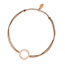 Glcksbndchen Circle mit Diamanten, 18 K Rosegold, Beige