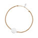 Glcksbndchen Disc CLOVER, Silber, Beige
