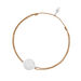 Glcksbndchen Disc HEART, Silber, Beige