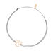 Glcksbndchen Engel, Grau, 18K Rosegold vergoldet