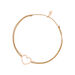 Glcksbndchen GENTLE HEART, 14 K Rosegold, Beige