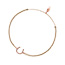 Glcksbndchen Hufeisen, 18 K Rosegold vergoldet, Beige