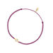 Glcksbndchen Pure, 18 K Gelbgold vergoldet, Bordeaux