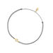 Glcksbndchen Pure, 18 K Gelbgold vergoldet, Grau