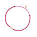 Gl�cksb�ndchen Pure, 18 K Rosegold vergoldet, Fuchsia