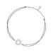Glcksbndchen Sparkling Sun, 925 Sterlingsilber, Grau