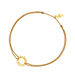 Glcksbndchen Sun Flower, 18 K Gelbgold vergoldet, Beige