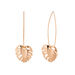 Halbcreole Monstera Leaf, 18 K Rosegold vergoldet