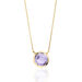 Halskette Amethyst, 14 Karat Gelbgold
