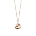 Halskette BIG HEART, 18 K Rosegold vergoldet