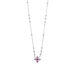 Halskette BLOOM, Amethyst/Rhodolith, 925 Sterlingsilber