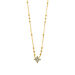 Halskette BLOOM, Labradorit/Aventurin, 18 Karat Gelbgold vergoldet