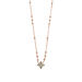 Halskette BLOOM, Labradorit/Aventurin, 18 Karat Rosegold vergoldet