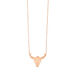 Halskette BULL SKULL, 18 Karat Rosegold vergoldet
