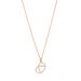Halskette Brezn mit Zirkonia, 18 K Rosegold vergoldet
