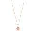 Halskette Cabochon II, 14 K Rosegold, Rosenquarz