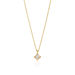 Halskette Cabochon, Mondstein, 14 Karat Gelbgold