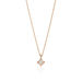 Halskette Cabochon, Mondstein, 14 Karat Rosegold