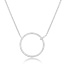 Halskette Circle Gro mit Diamanten, 18 Karat Weigold