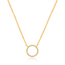 Halskette Circle mit Diamanten, 18 K Gelbgold